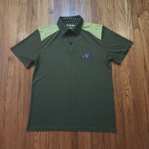 Tattoo Golf Mens Performance Polo Shirt Size M Green